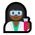 👩🏾‍🔬 woman scientist: medium-dark skin tone display on Windows